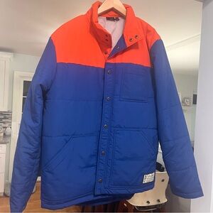 KAVU -  Rewind Insulated Jacket
 in Royal/ Red